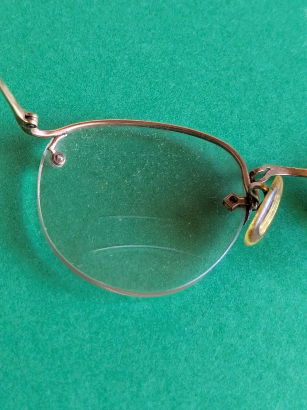 Vintage 12K Gold Filled Wire Rim Glasses W/ Case